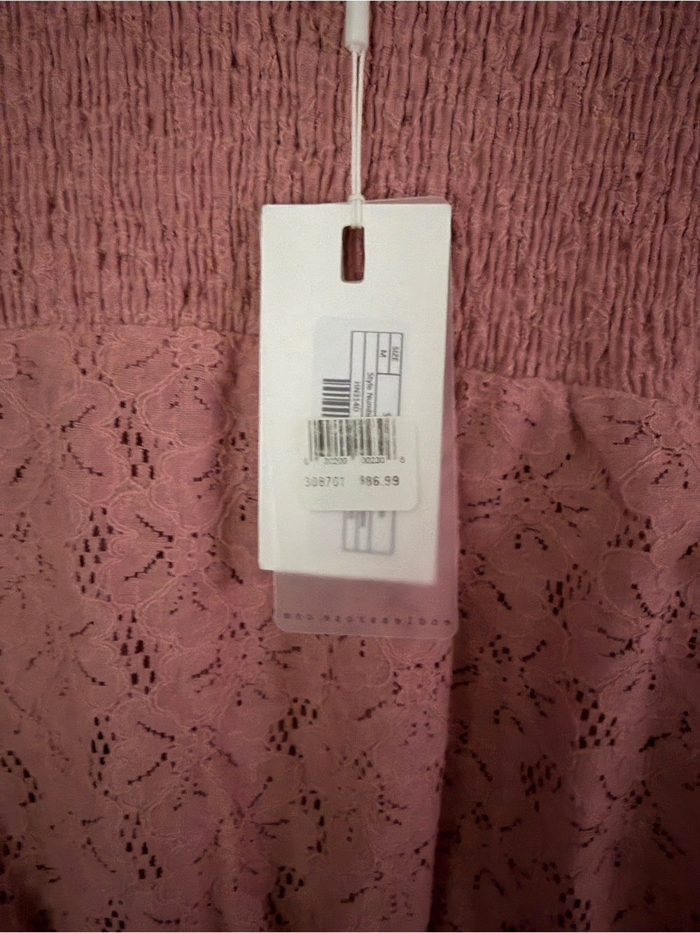 Endless Rose Dusty Rose Lace-Trim Knit Tunic